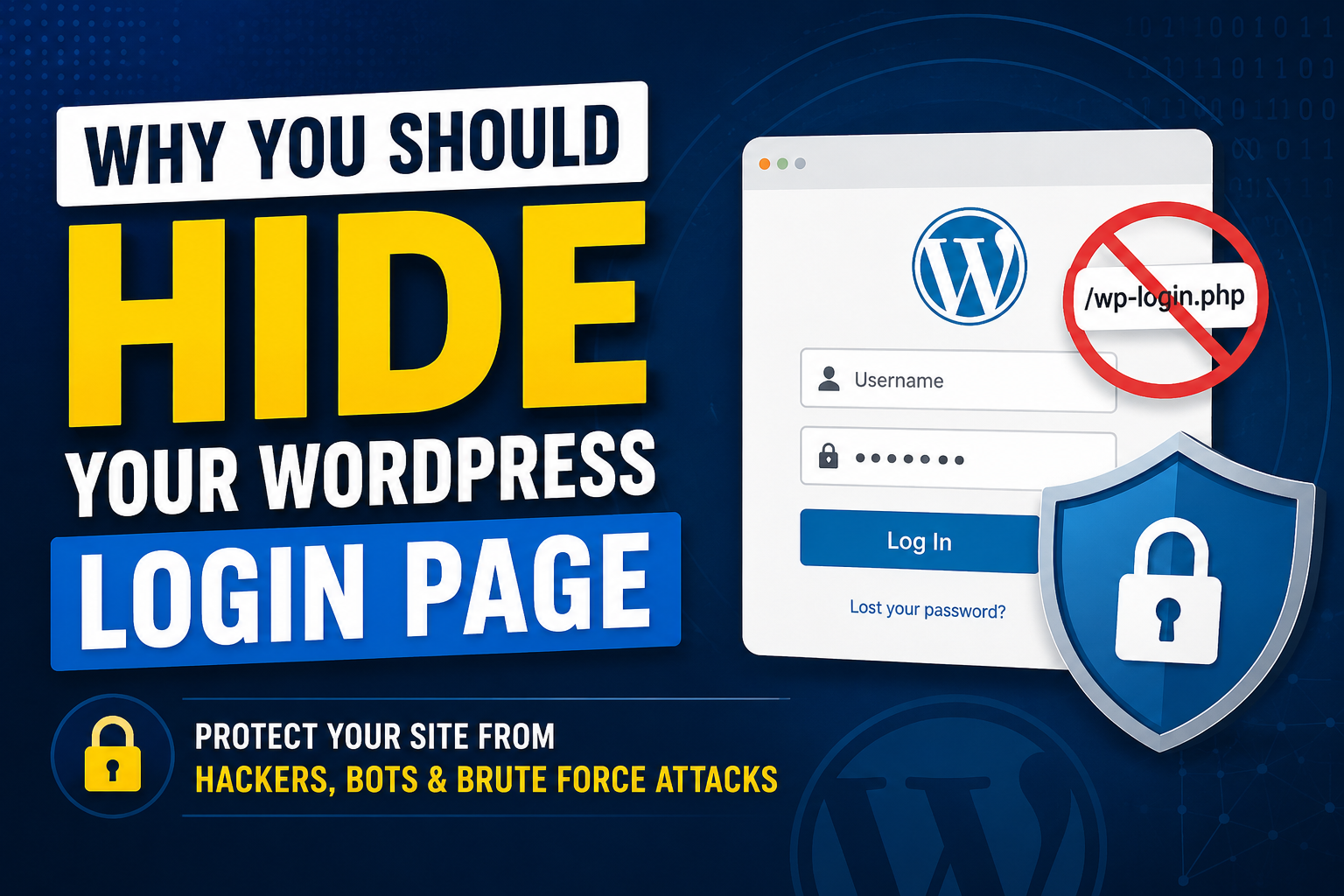 Read more about the article Why You Should Hide Your WordPress Login Page